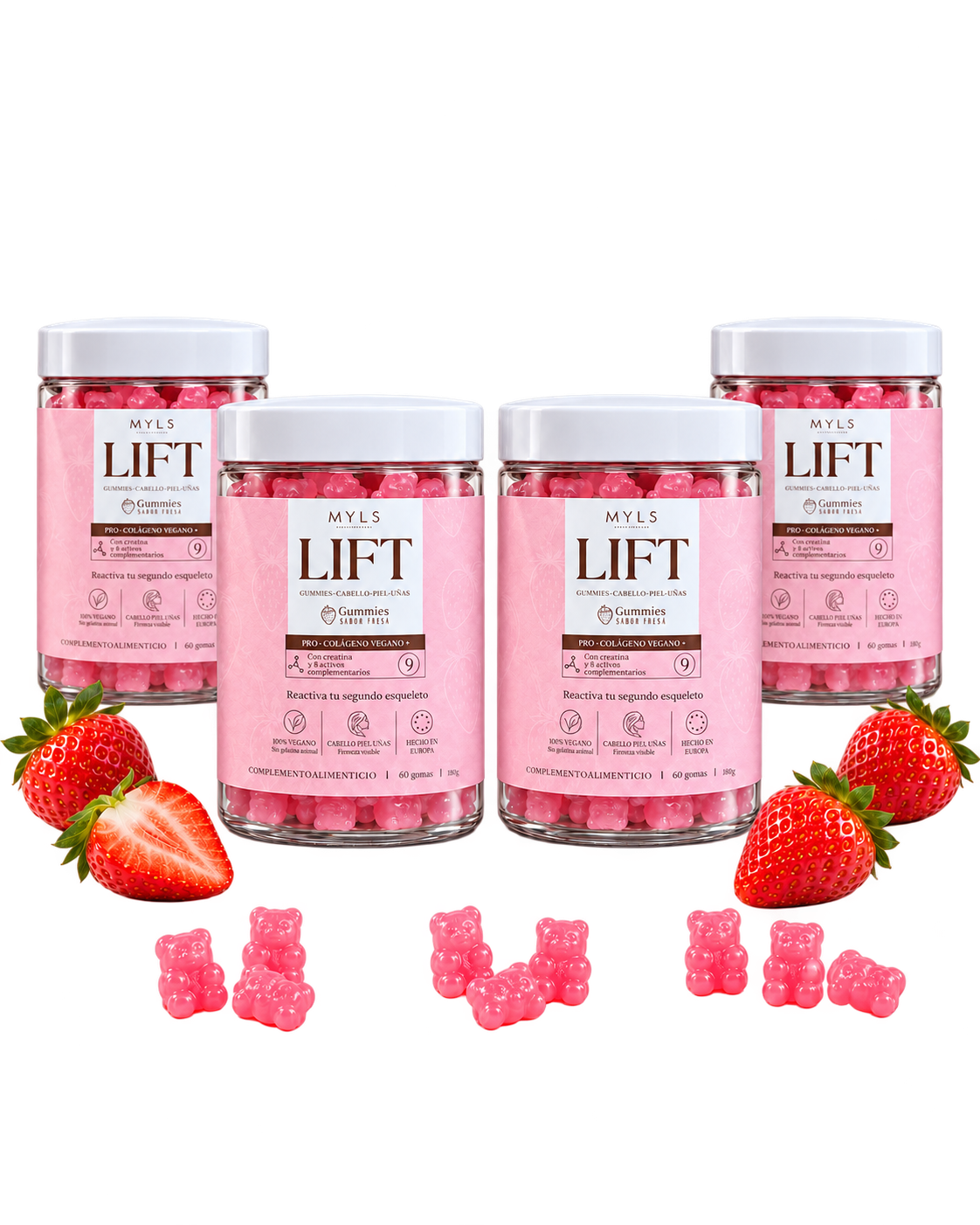 Cuatro botes de MYLS LIFT